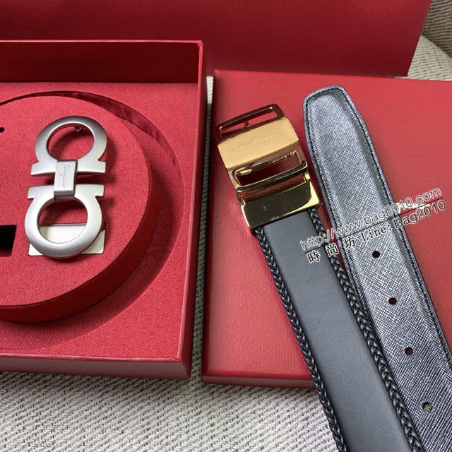 菲拉格慕男女士皮帶 Ferragamo雙扣高端禮盒腰帶  jjp2122